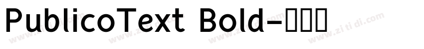 PublicoText Bold字体转换